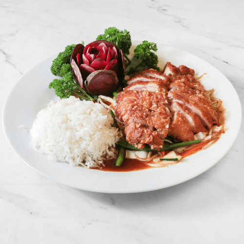 Chop Suey mit knuspriger Ente