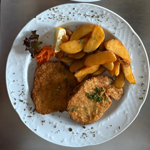 Panierter Schweinelachs