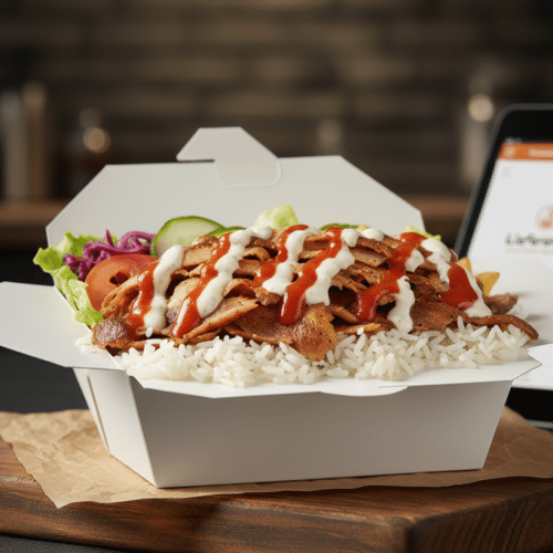 Döner Box mit Reis