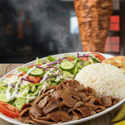 Döner Teller mit Reis