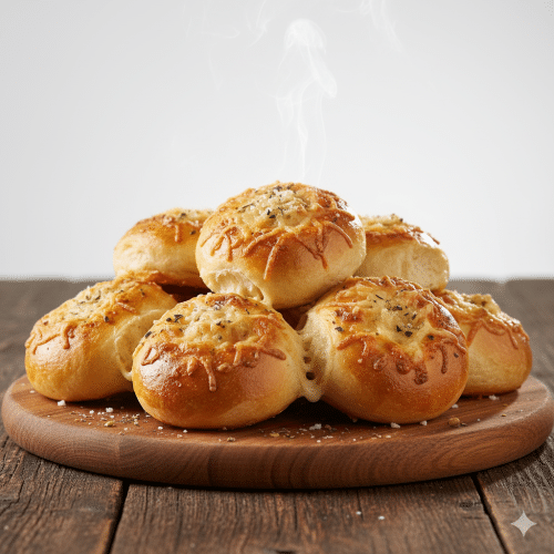 Gefüllte Pizzabrötchen mit Käse