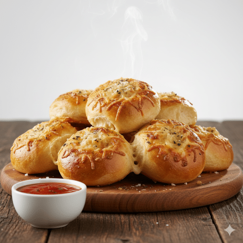 Gefüllte Pizzabrötchen mit Sucuk