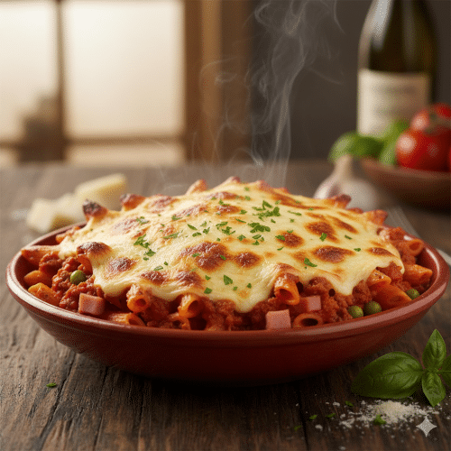 Penne Rigatoni mit Dönerfleisch und Tzatziki