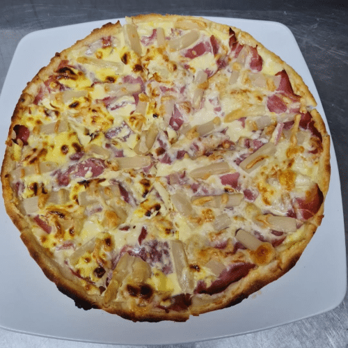 Spargel- Pizza