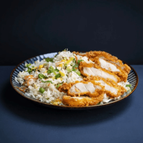 Bowls-Fried Rice mit katsu Tenders
