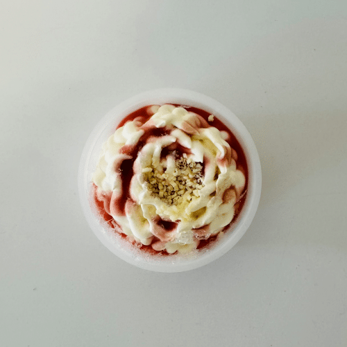 Spaghetti Eis becher