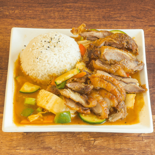 Ente mit rotem Curry