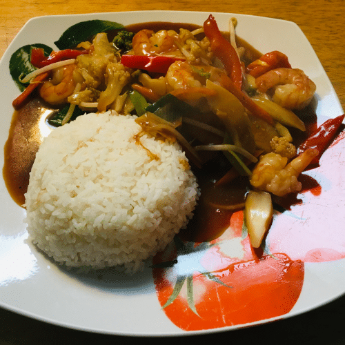Garnelen Chop Suey