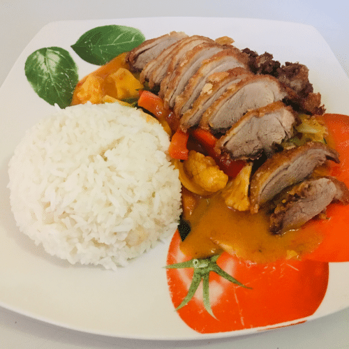 Knusprig Thai-Ente (scharf)