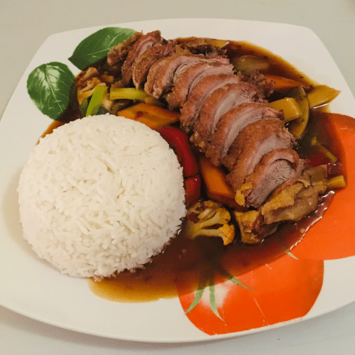 Knusprige Ente Szechuan-Art (scharf)