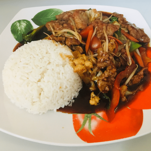 Schweinefleisch Chop Suey