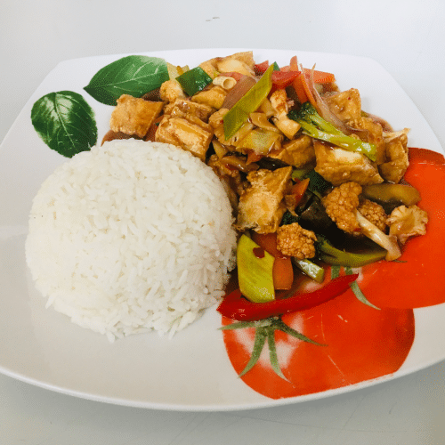 Tofu Szechuan-Art (scharf)