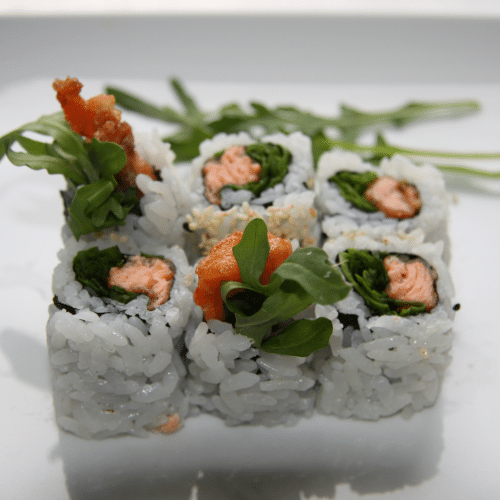 Lachs, Rucola