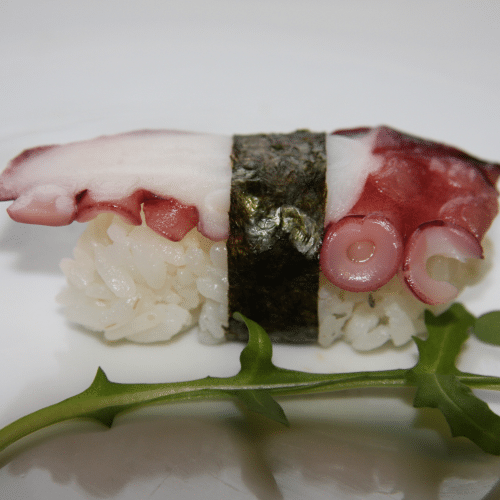 Oktopus gekocht