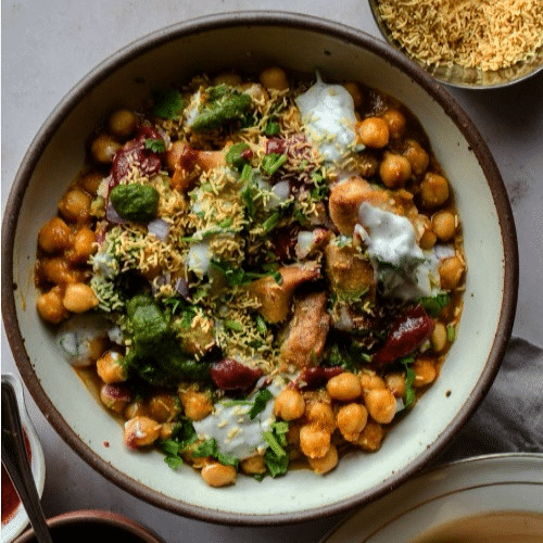 Samosa Chaat (Scharf)