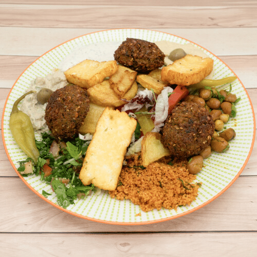 Falafel-Halloumi-Teller