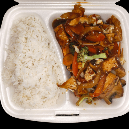 V-42 Gebratener Tofu mit Hoisinsauce