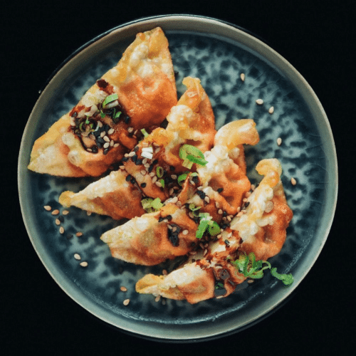 Frittierte Chicken Gyoza (4 Stück)