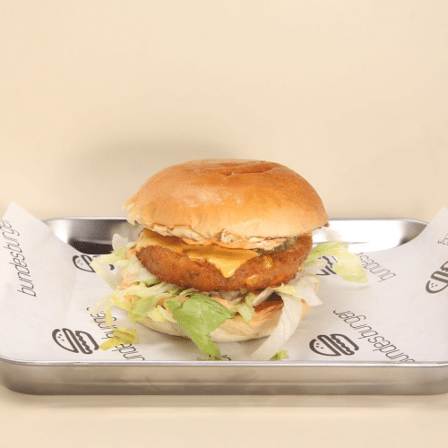 Gemüse Cheeseburger