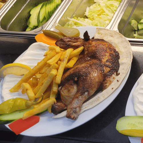 Halbes Gegrilltes Hähnchen