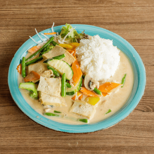 Com Erdnusssauce (vegetarisch)