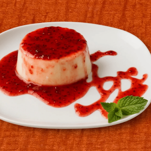 Panna Cotta mit Wildbeerensauce