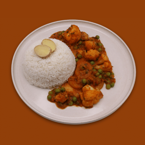 Alu Matter Gobhi (vegetarisch)