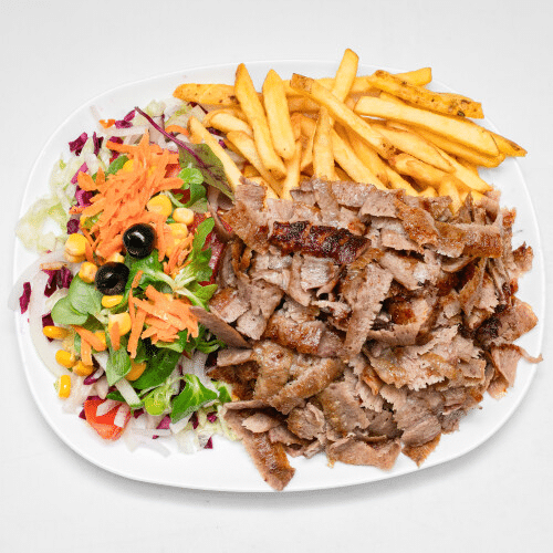 Döner-Teller (klein) mit Pommes frites