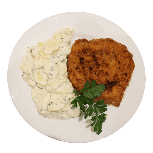 Schnitzel mit Joghurt-Kartoffelsalat