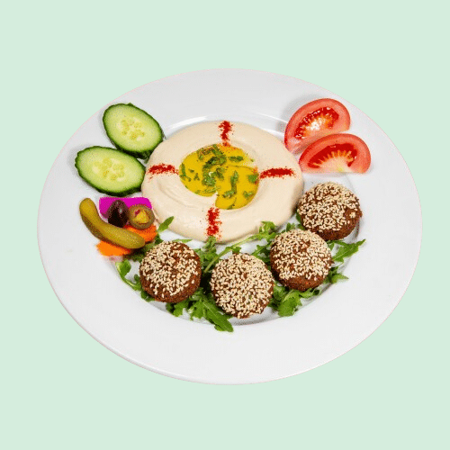 Hummos Sesam Falafel, vegan