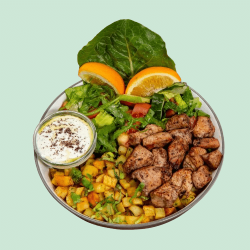 Koriander Hähnchen Bowl