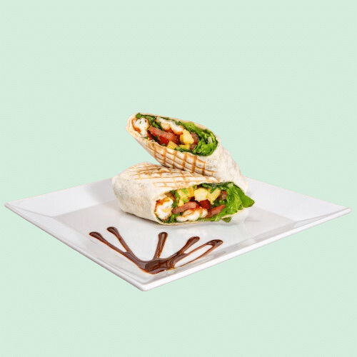Koriander Halloumi Wrap (vegetarisch)