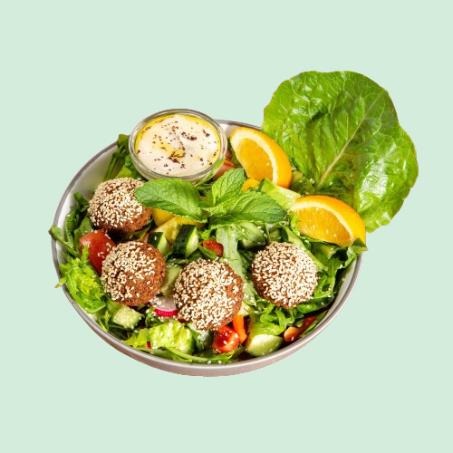 Sesam-Falafel Salat (vegan)