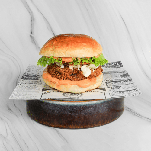 Munchy Mushroom // Veggie Burger