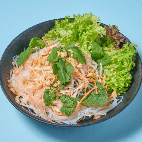 Glasnudelsalat mit Garnelen