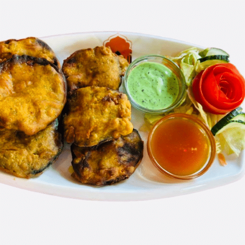 Baingen Pakoras (vegan)