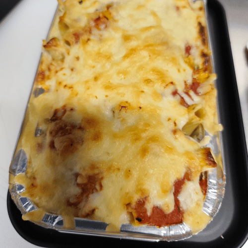 Pasta Rigatoni - Rot / Weiß
