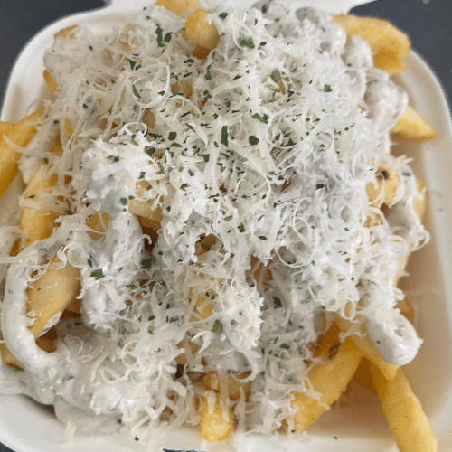 Fries Parmesan und Trüffelmayonnaise