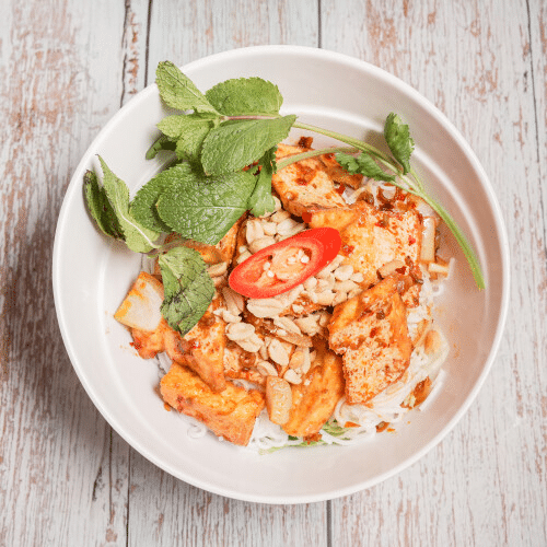 Bio Tofu mit Zitronengras und Gemüse