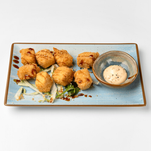 Frittierter Tofu (vegetarisch)