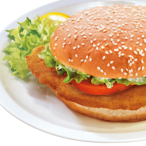 Schweine Schnitzel Burger-Menü
