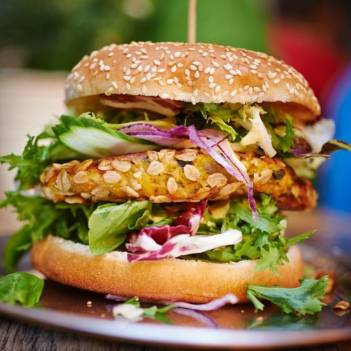 Vegetarische Burger Menu