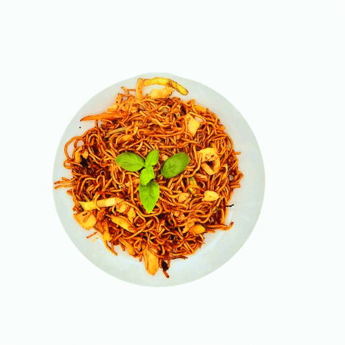 Bratgericht mit Gemüse (vegetarisch)