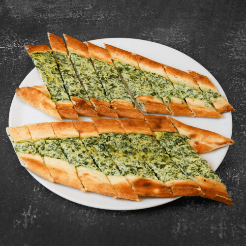 Pide mit Spinat und Käse