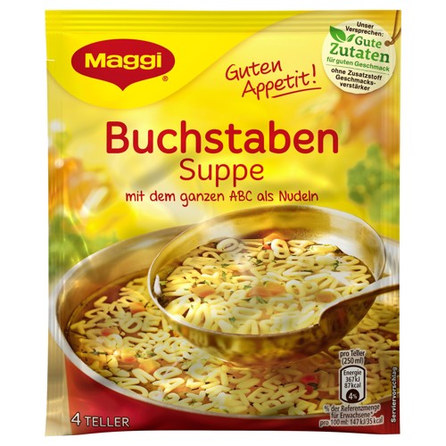 Maggi Guten Appetit Buchstaben Suppe 50g