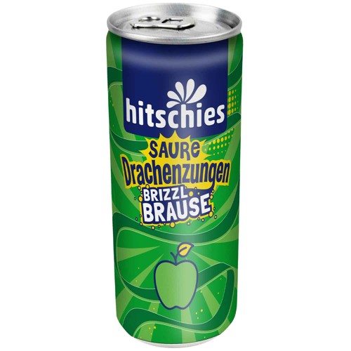 hitschies Saure Drachenzungen brizzl Brause Apfel 0.25l (EINWEG)