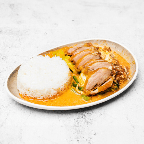 Knsuprige Ente Red-Curry (scharf)