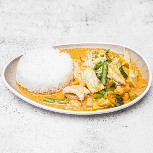 Gebratenes Hühnerfleisch Chop Suey