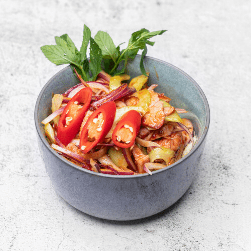 Yam-Nüa Salat (scharf)