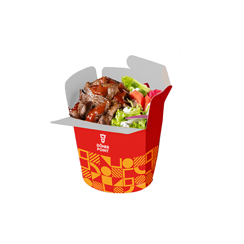 Döner Box mit Salat